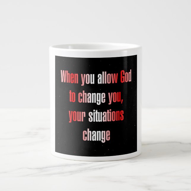 Encouragement Quote # 254 Large Coffee Mug (Front)