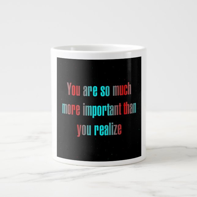 Encouragement Quote # 290 Large Coffee Mug (Front)