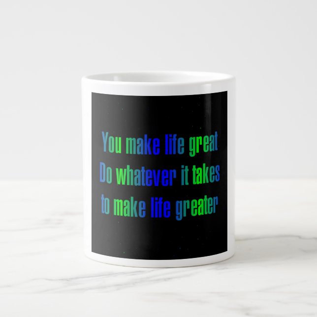 Encouragement Quote # 339 Large Coffee Mug (Front)