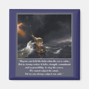 Encouragement Quote for Difficult Times Magnet