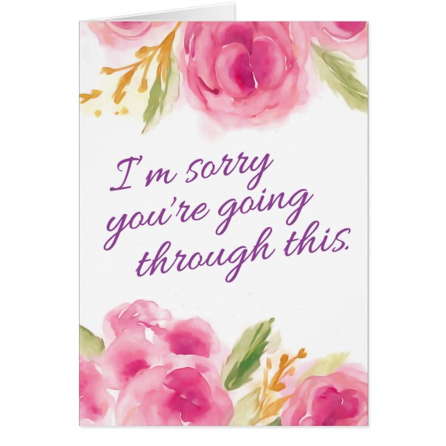 Encouragement - Sorry You're Going through This (Front)