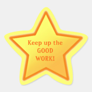 Encouragement Star Sticker