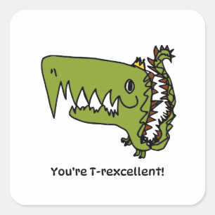 Encouragement Sticker for Kids - T-rex