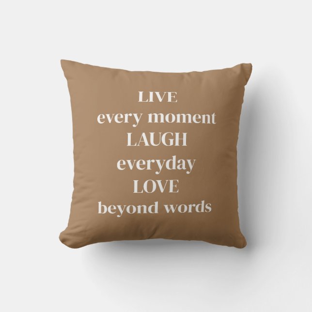 Encouragement Throw Pillow (Front)