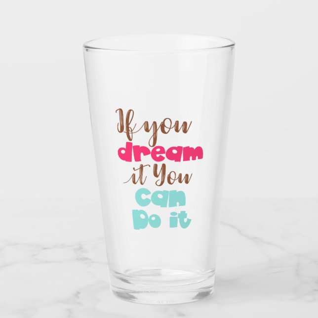 Encouragement ! Verre (Devant)