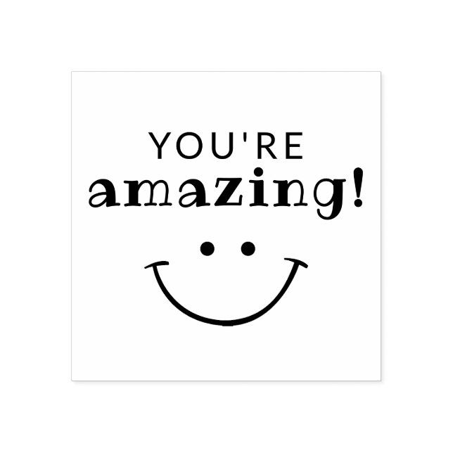Encouragement You Are Amazing Teachers Rubber Stamp (Imprint)