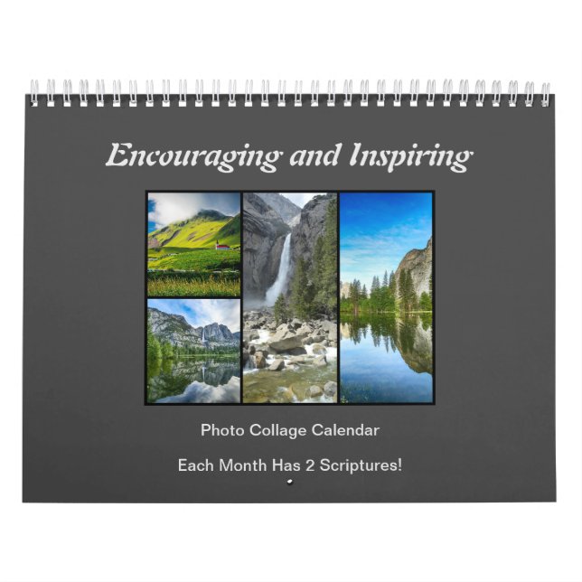 Encouraging and Inspiring Collage Scripture Calendar (Cover)