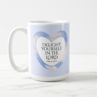 Encouraging and Uplifting Light Blue Bible Verse Coffee Mug