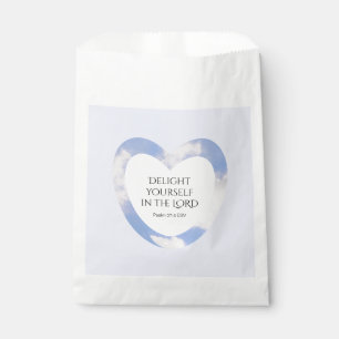 Encouraging and Uplifting Light Blue Bible Verse Favour Bag