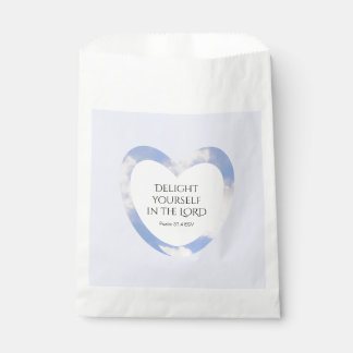 Encouraging and Uplifting Light Blue Bible Verse Favour Bag