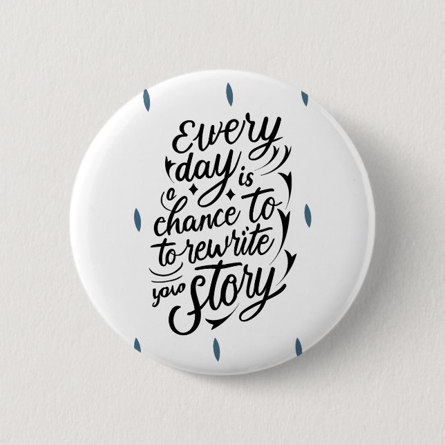 Encouraging Believe in Yourself Message Design 2 Inch Round Button (Front)