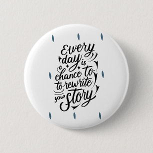 Encouraging Believe in Yourself Message Design 2 Inch Round Button
