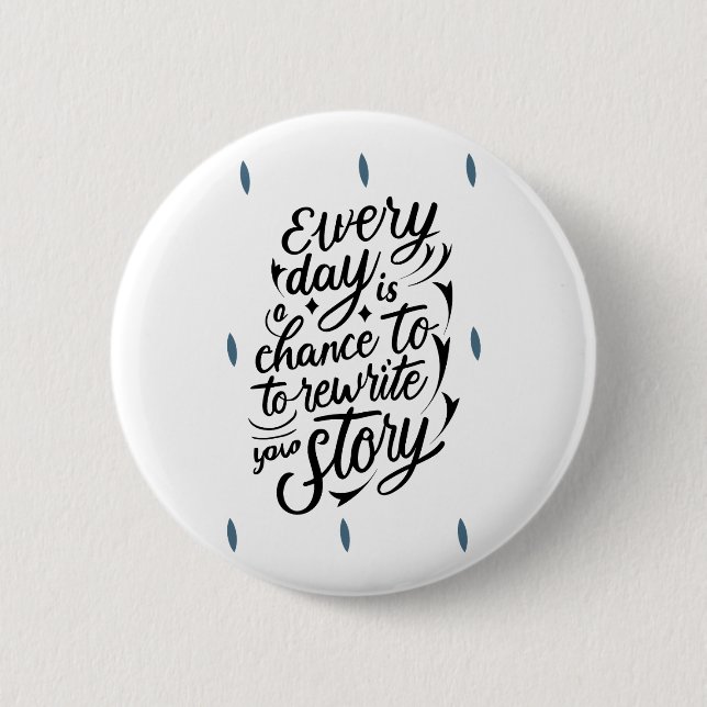 Encouraging Believe in Yourself Message Design 2 Inch Round Button (Front)