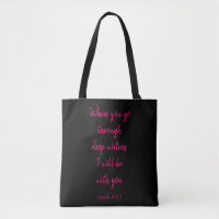 Encouraging Bible Verse Stylish Pink and Black