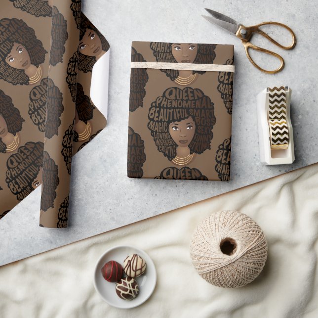 Encouraging Black Women, Brown Wrapping Paper (Crafts)