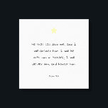 Encouraging Comforting Bible Quote Blessing Faith Canvas Print<br><div class="desc">Encouraging and comforting Bible verse quote from Psalm 91:15.</div>