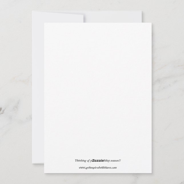 Encouraging Friends During the Holidays Holiday Card (Back)