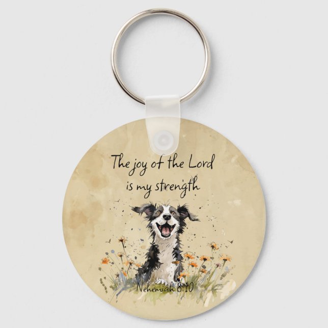 Encouraging Joy of the Lord is my Strength Keychain (Front)