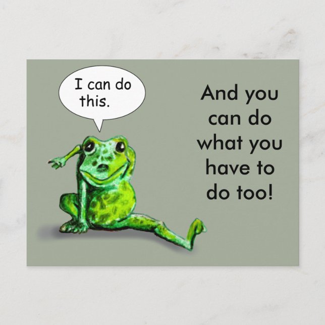 ENCOURAGING LIZARD POSTCARD (Front)