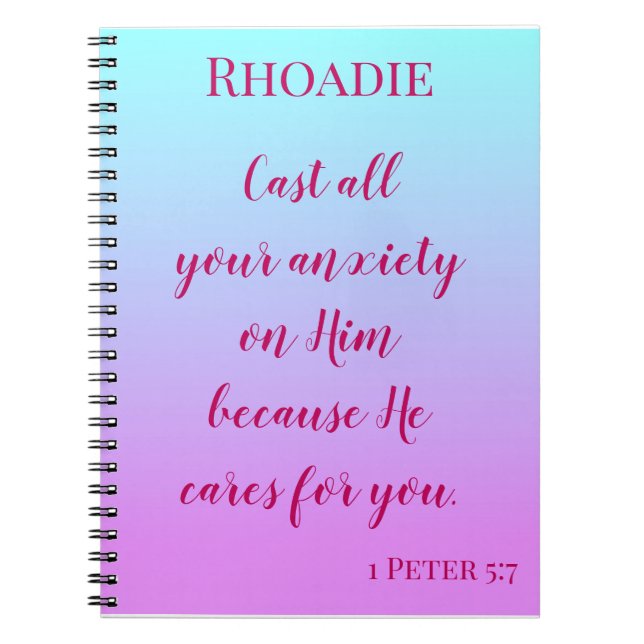 Encouraging Ombre Notebook (Front)