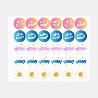 Encouraging Reward Stickers for Kids