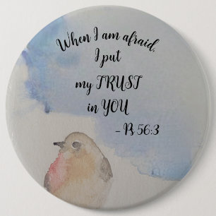 Encouraging scripture - JW 2024 year text 6 Inch Round Button