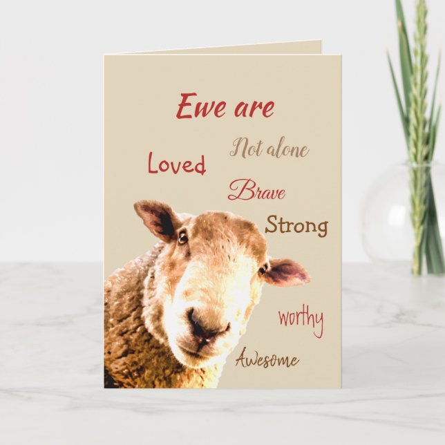 Encouraging Supportive Funny Get Well Soon Thank You Card (Front)