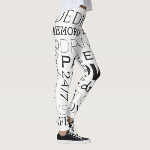 Encouraging Word Collage Leggings