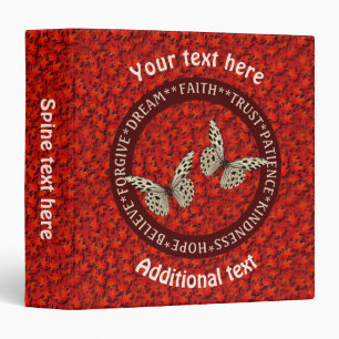 Encouraging Words Fall Leaves Inspirational    Binder