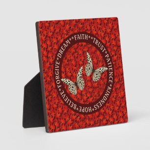 Encouraging Words Fall Leaves Inspirational    Plaque