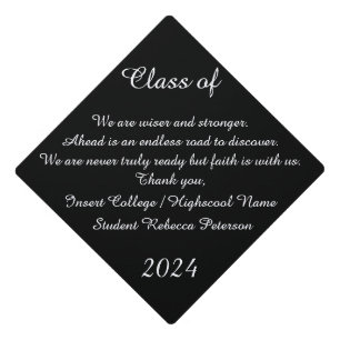 Encouraging words Graduation Cap Topper
