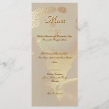 Encre Alcoolique Dorée Menu Élégant Plat