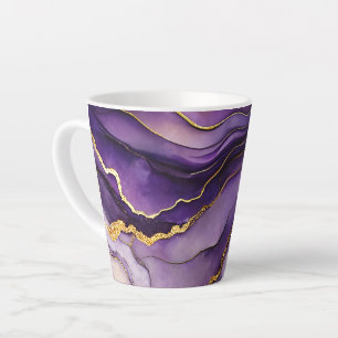 Encre d'alcool violet unique Petite Mug en latte c