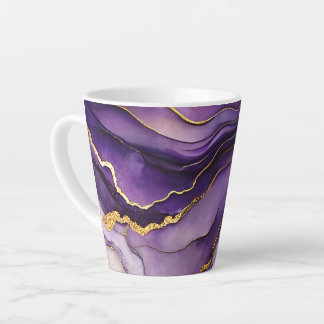 Encre d'alcool violet unique Petite Mug en latte c