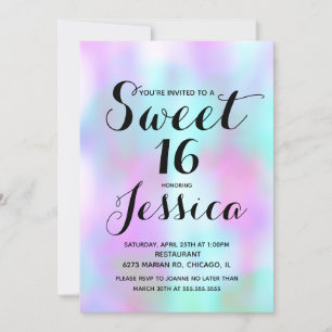 Encre de bonbon Marbre liquide rose Invitation Swe