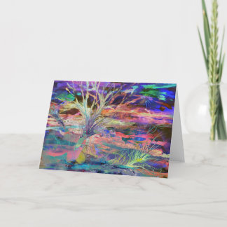 Encroachment - Greeting Card, Original Artwork Thank You Card