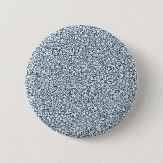 Encrusted Diamonds Look Glitter Patter 2 Inch Round Button (Front)