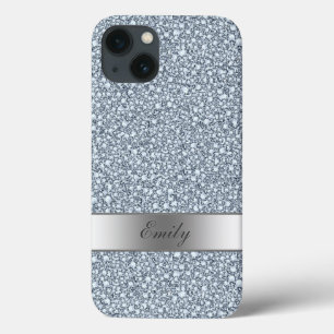 Encrusted Diamonds Look Glitter Patter iPhone 13 Case
