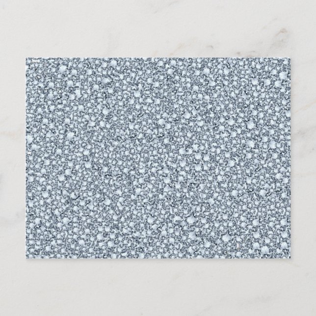 Encrusted Diamonds Look Glitter Patter Postcard (Front)