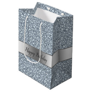 Encrusted Diamonds Look- Happy Birthday Medium Gift Bag