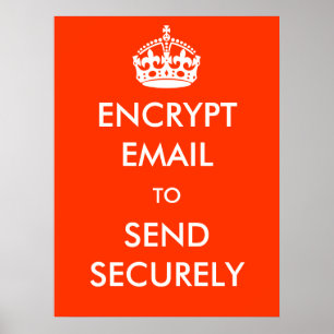 Encrypt Email to Send Securely Poster