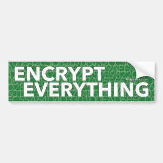 Encrypt Everything Bumper Sticker