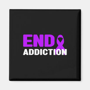 End Addiction - Addiction Awareness Magnet