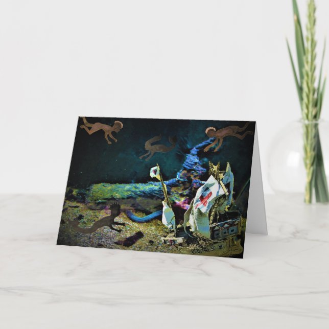 End - Approaching the Lost Treasure Birthday Card (Front)