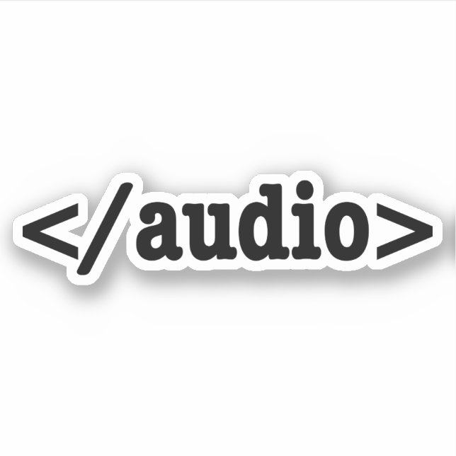End Audio HTML5 Code (Front)