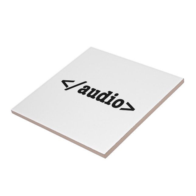 End Audio HTML5 Code Tile (Side)