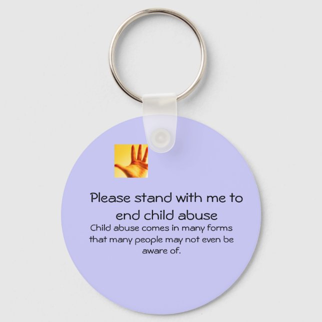 end child abuse keychain (Front)