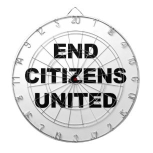 End Citizens United Dartboard
