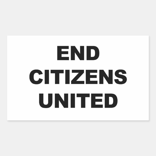 End Citizens United Sticker (Front)