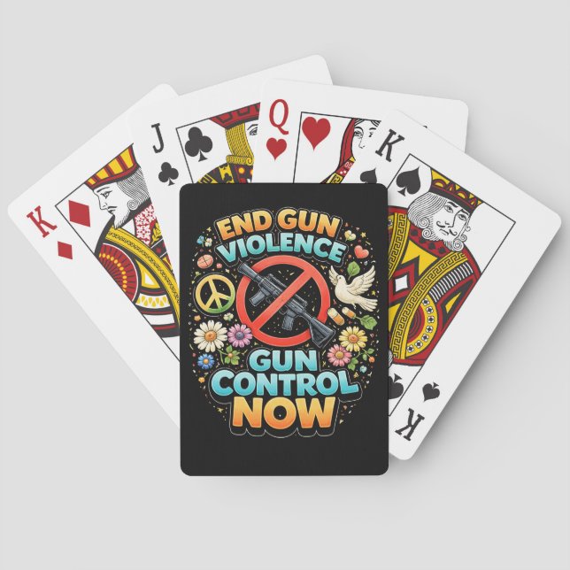 End Gun Violence Now Playing Cards (Back)